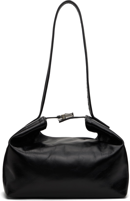 Photo: BY FAR Black Bea Creased Leather Bag