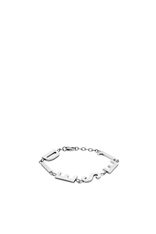 Photo: Diesel Stainless steel chain bracelet - Bracelets - Unisex - Silver