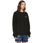 Amiri Black Oversized Lovers Sweatshirt