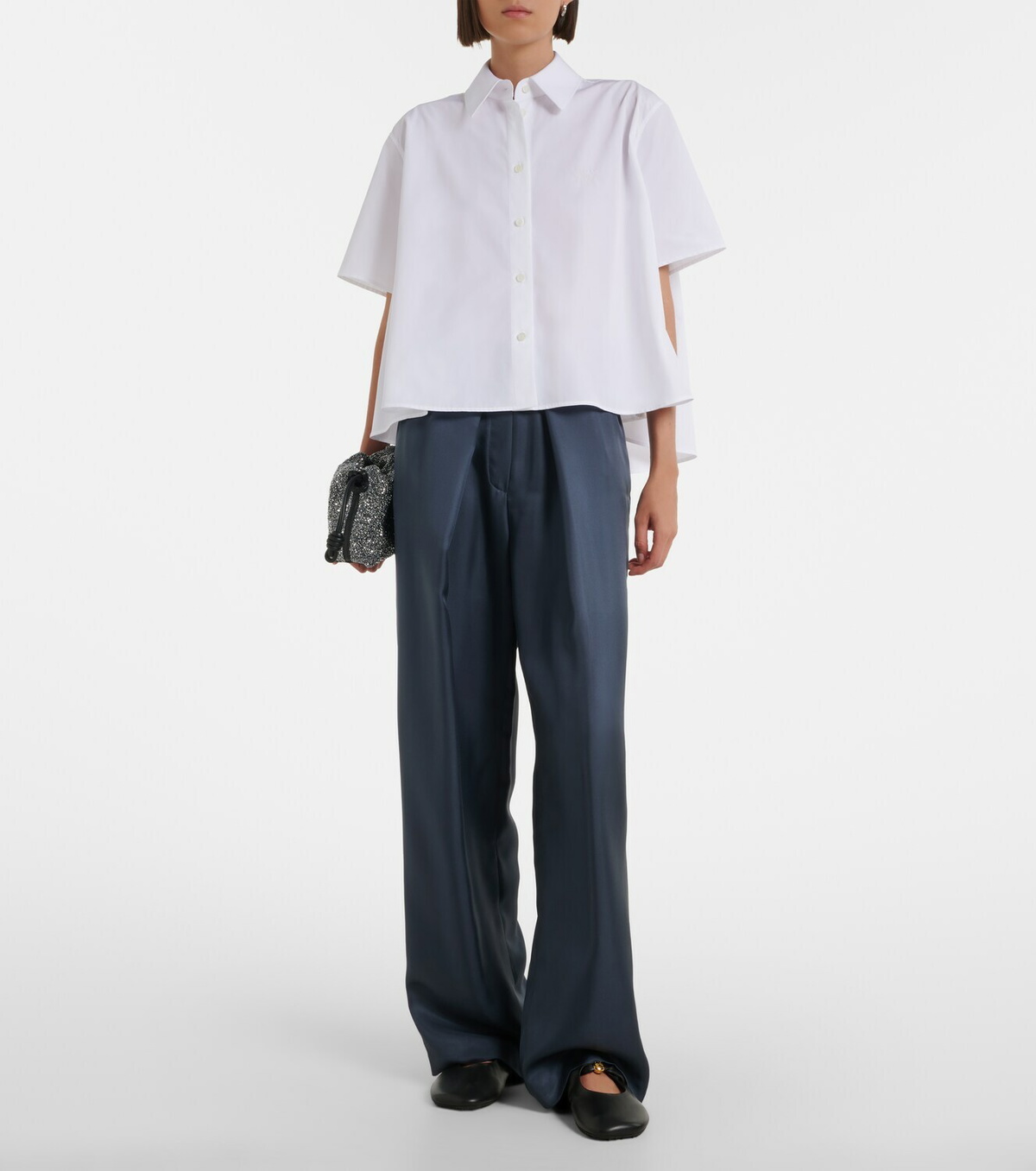 Loewe Pebble Soft leather mules