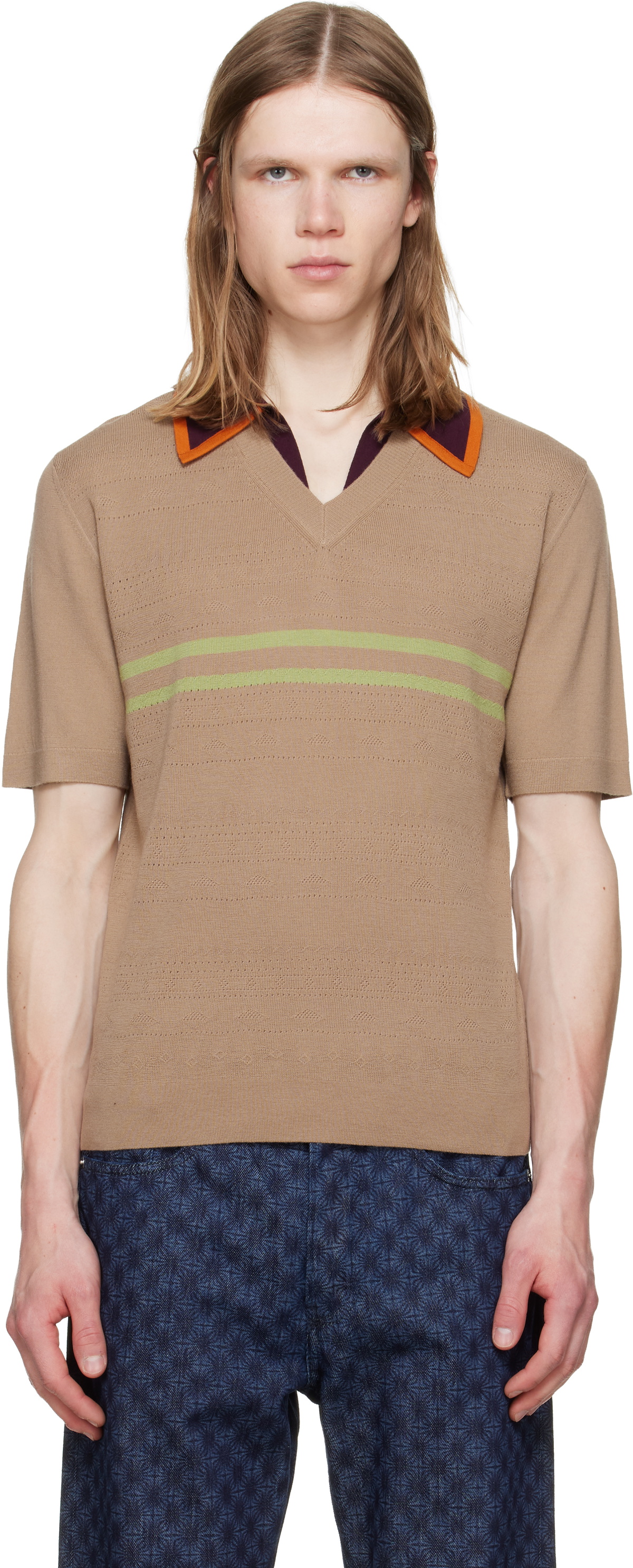 Dries Van Noten Grey and Brown Plaid Shirt Dries Van Noten