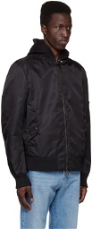 Valentino Black Untitled Studs Bomber Jacket