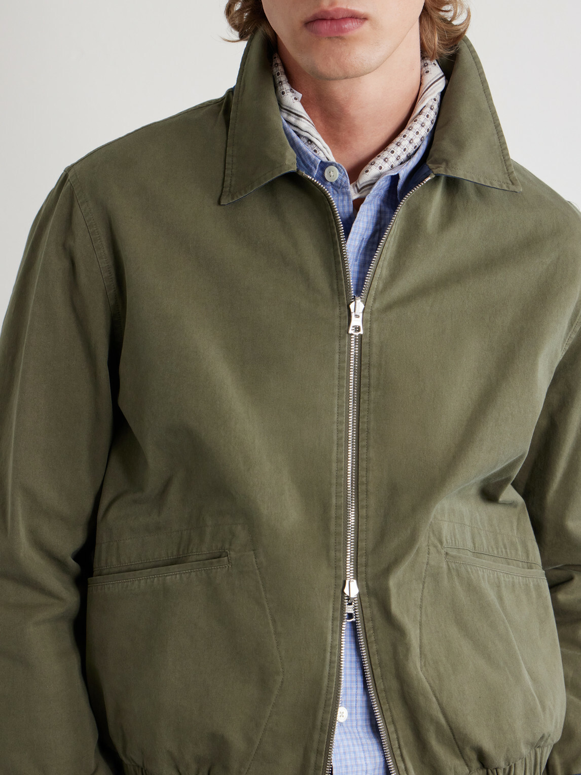 Drake's - Cotton Blouson Reversible Jacket - Green