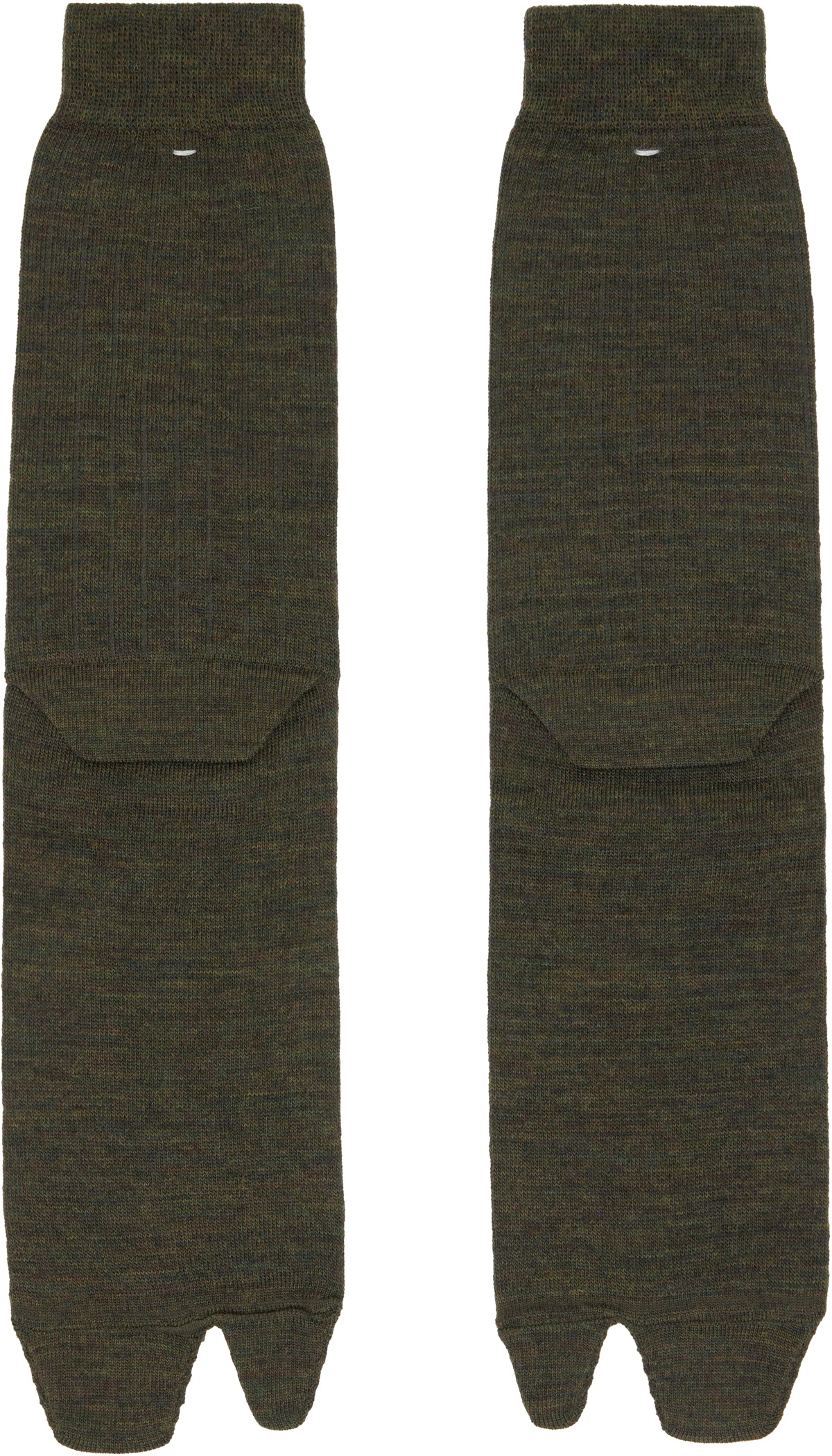 Maison Margiela Green Bootleg Tabi Socks