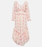 LoveShackFancy Firefly floral cotton midi dress