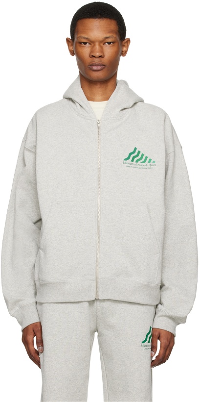 Photo: Museum of Peace & Quiet Gray Library Hoodie