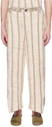 VITELLI SSENSE Exclusive Beige Trousers
