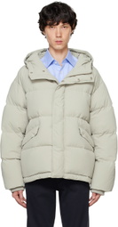 Dunst Green Hooded Volume Down Jacket