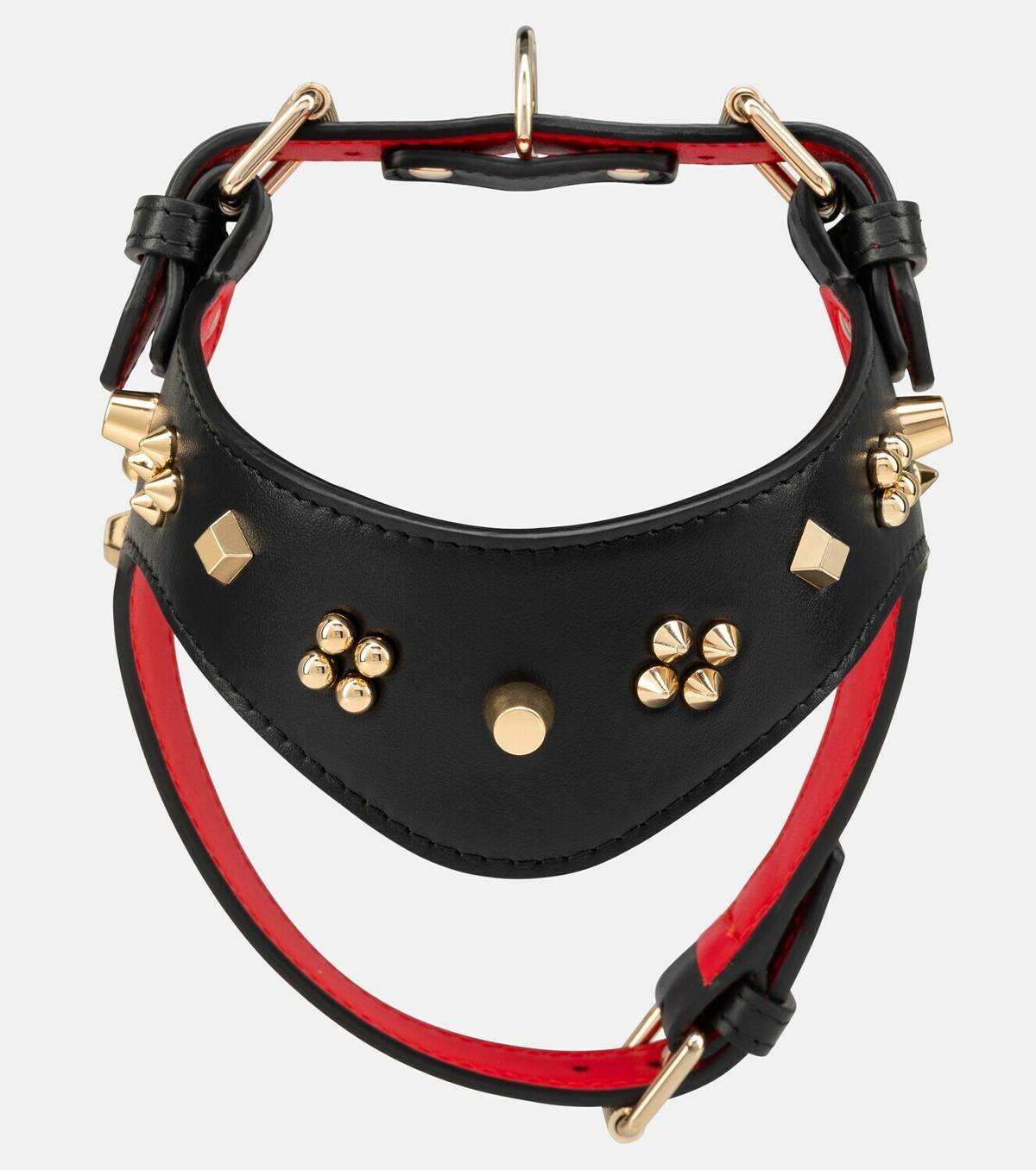 Christian Louboutin Loubicollar Leather Pet Collar - Black - Size Medium