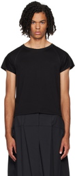 132 5. ISSEY MIYAKE Black Raglan Sleeve T-Shirt