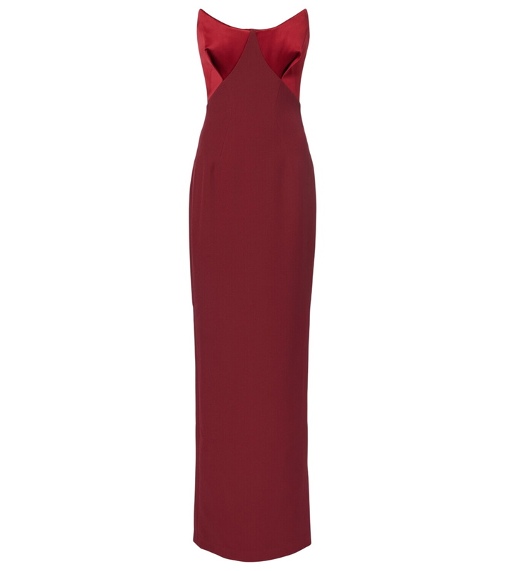 Photo: Safiyaa Drew crêpe corset gown