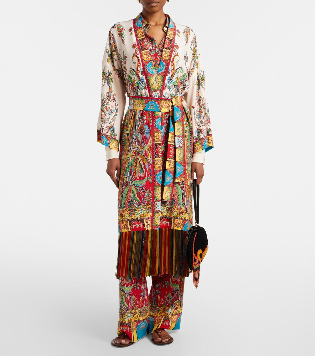 Etro Paisley silk kaftan