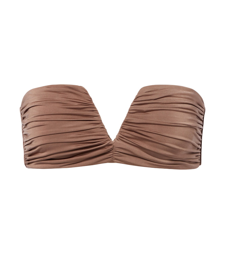 Photo: Jade Swim Clara ruched bandeau bikini top