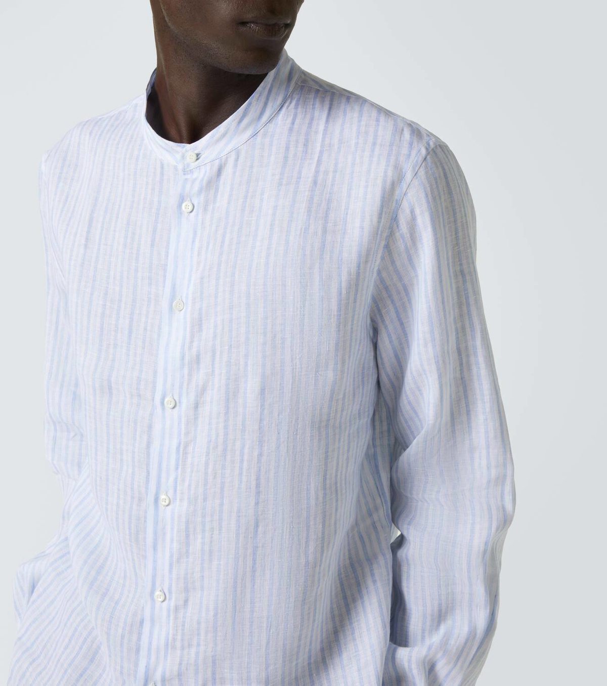 Brunello Cucinelli Striped linen shirt