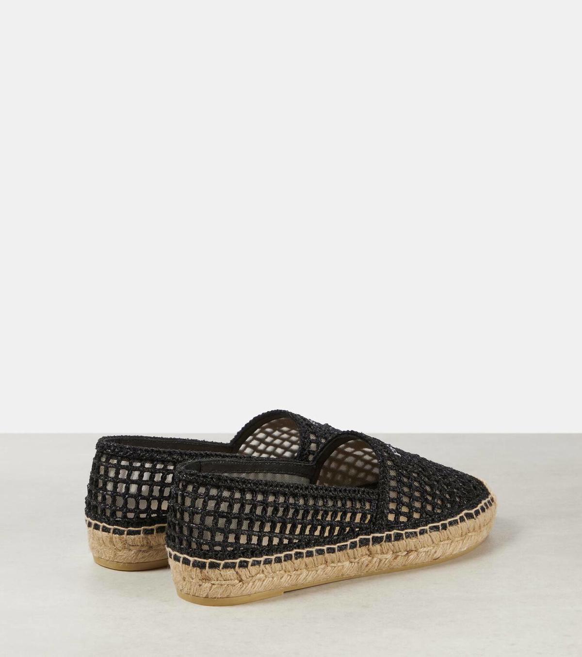 Prada Logo crochet espadrilles