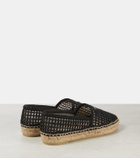 Prada Logo crochet espadrilles