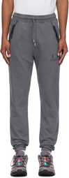C.P. Company Gray Light Fleece Logo Sweatpants