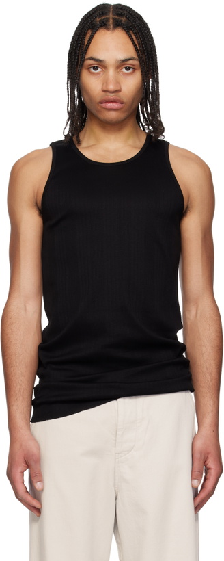 Photo: RAINMAKER KYOTO Black Random Rib Tank Top