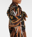 Gucci Printed silk twill scarf
