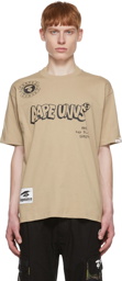 AAPE by A Bathing Ape Beige Cotton T-Shirt