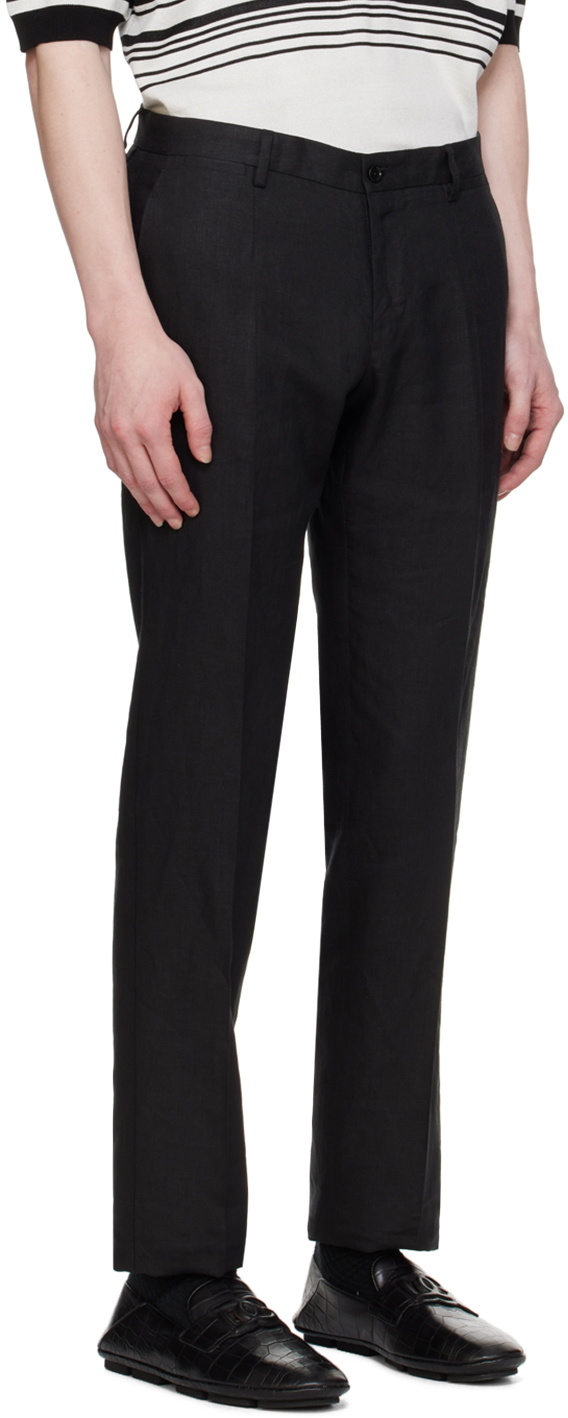Dolce&Gabbana Black Creased Trousers