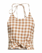 Asceno Womens Top in Brown