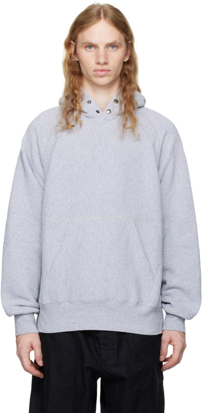 Photo: Engineered Garments Gray Raglan Hoodie
