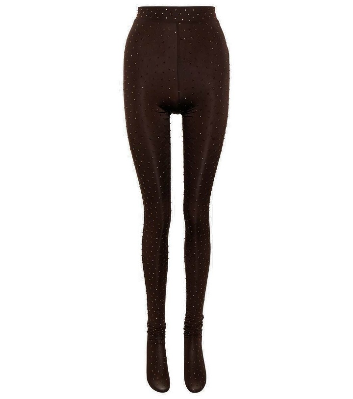 Photo: Alex Perry Rane embellished jersey tights