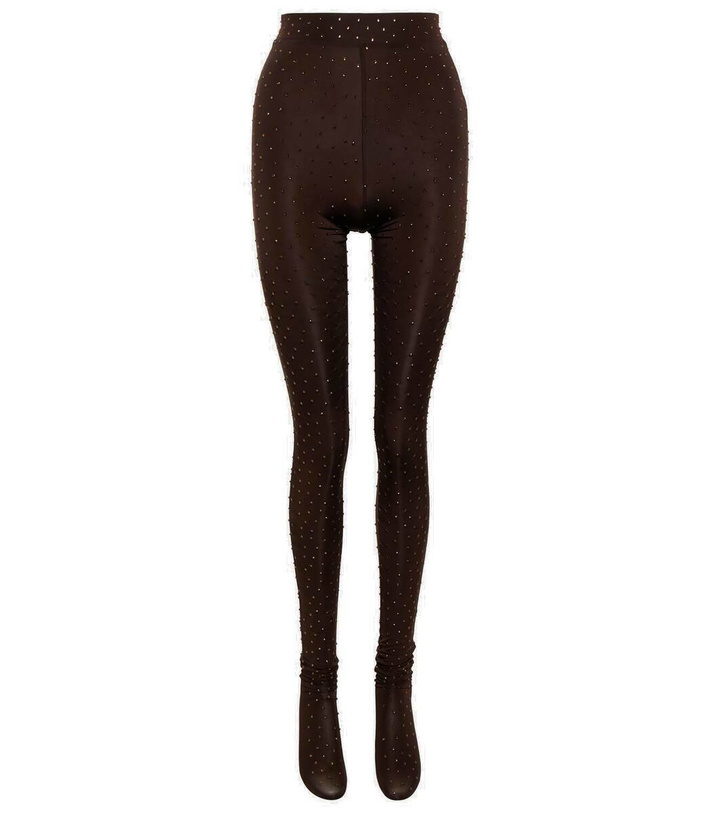 Photo: Alex Perry Rane embellished jersey tights