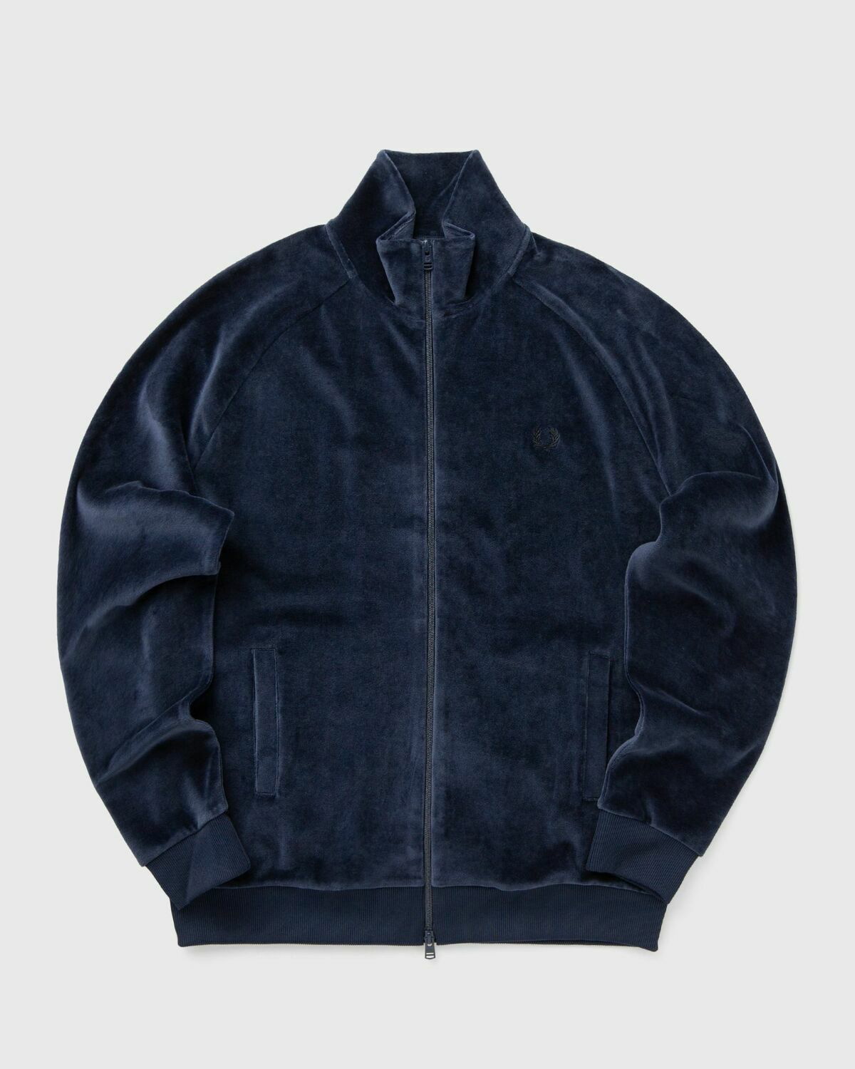 【限定品】 Fred Perry Perry Fred Men Blue JACKET TRACK VELOUR ジャケット・アウター