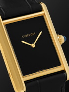 Cartier - Tank Louis Cartier Automatic 25.5mm 18-Karat Gold and Alligator Watch, Ref. No. WGTA0091