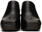 Rick Owens Black Calfskin Mules