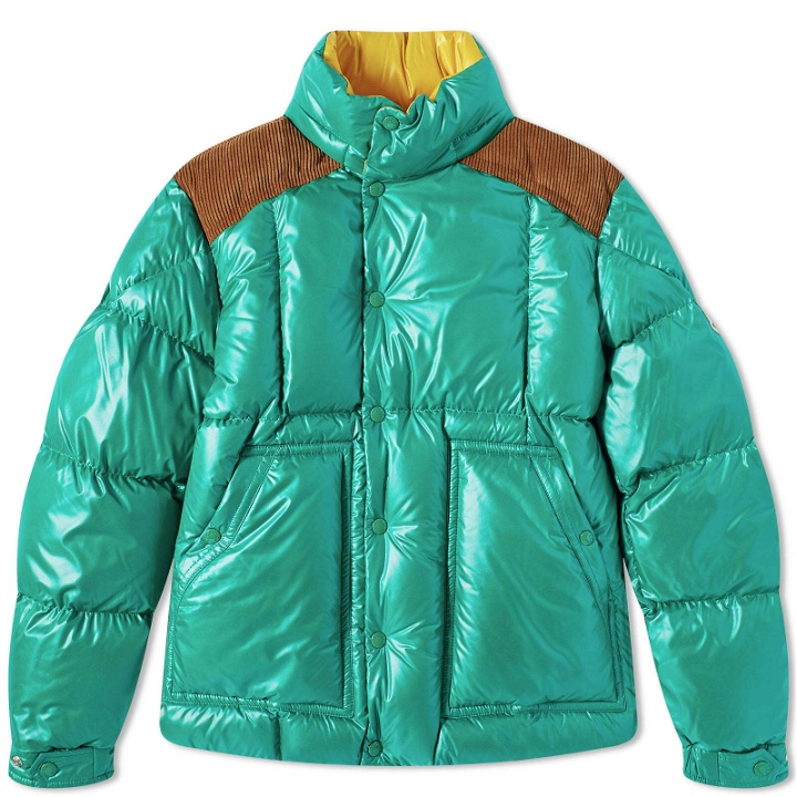 Photo: Moncler Men's Ain Corduroy Padded Jacket in Green