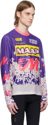 MAAP Purple Bleach Design Werks Edition LS Mesh T-shirt