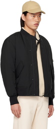 A.P.C. Black Hamilton Bomber Jacket