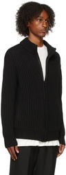 Ann Demeulemeester Black Frans Zip Cardigan