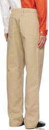 3MAN Beige Drawstring Trousers