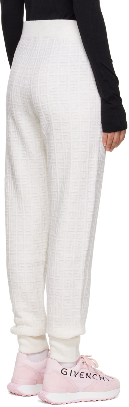 Givenchy White Monogram Lounge Pants