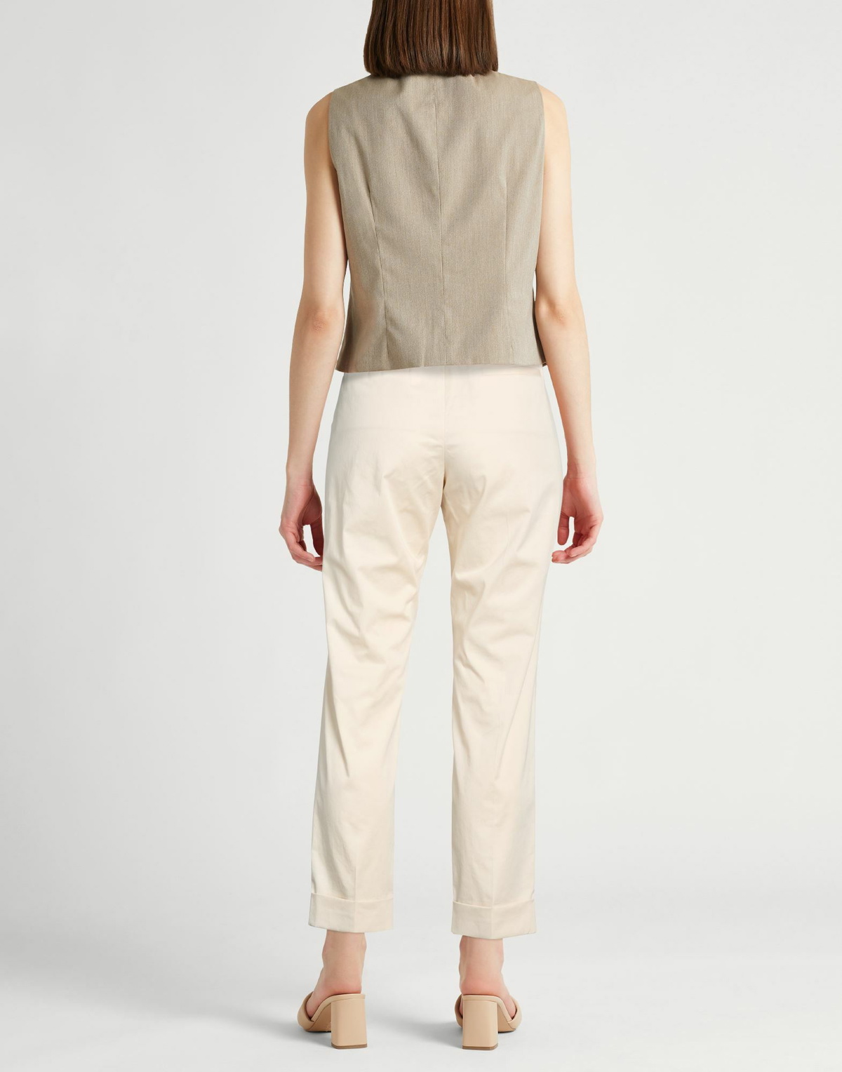 Peserico Easy Womens Pants in Beige