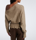 Xu Zhi Ruffled asymmetric sweater