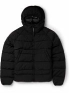 C.P. Company - Quilted ECONYL® Hooded Down Jacket with Goggles - Black