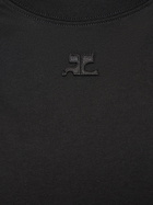 COURREGES Ac Straight Dry Jersey Cotton T-shirt