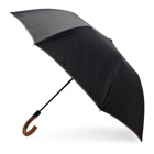 Paul Smith Black Multi Stripe Crook Umbrella