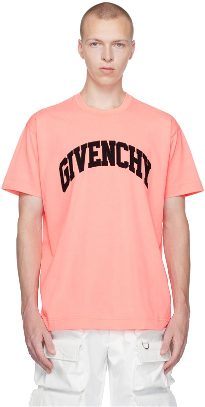 Photo: Givenchy Pink College T-Shirt