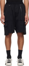 mastermind JAPAN Black Skull Cargo Shorts