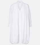 Loewe Draped cotton poplin shirt dress