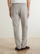SEASE - Mindset Slim-Fit Cotton-Blend Corduroy Drawstring Trousers - Gray