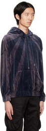 JiyongKim Navy Sun-Bleached Hoodie