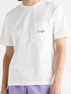 ADIDAS ORIGINALS - Adventure Logo-Print Cotton-Jersey T-Shirt - White