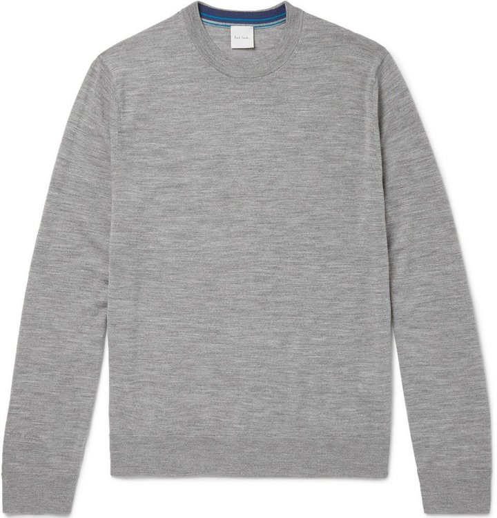 Photo: Paul Smith - Mélange Merino Wool Sweater - Men - Gray